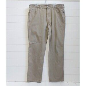 Duluth Trading Flex Fire Hose Relaxed Fit Pants Men's 40x33.5 Workwear Tan